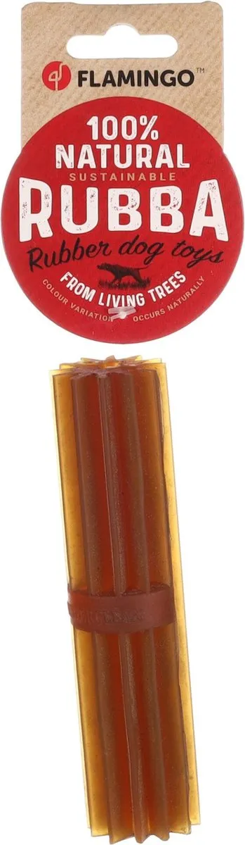 Flamingo Rubba Speelgoed Honden Hs Rubber Staaf Bruin
