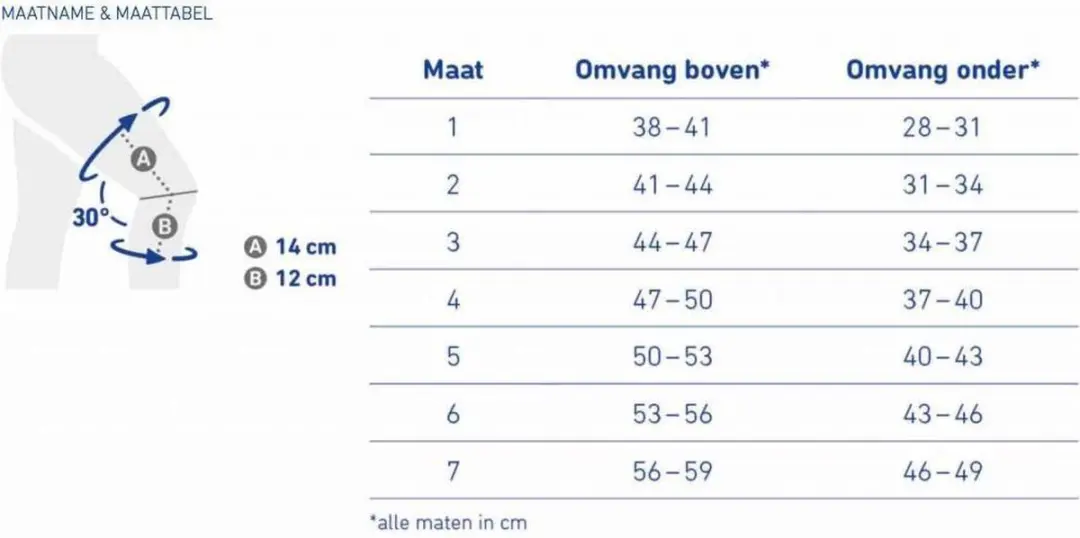 Bauerfeind GenuTrain 8 S Kniebrace - Maat S - afbeelding 4 van 6