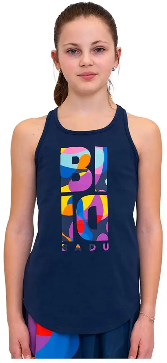 Bidi Badu Twiggy Chill Mouwloos T-shirt Blauw 10-11 Years Meisje