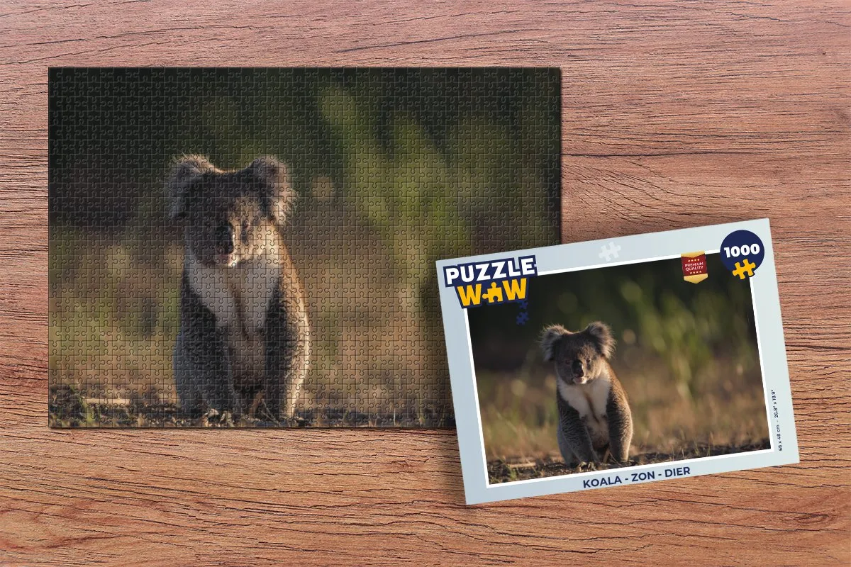 PuzzleWow Koala Zon Dier Legpuzzel 1000 Stuks - Multicolor