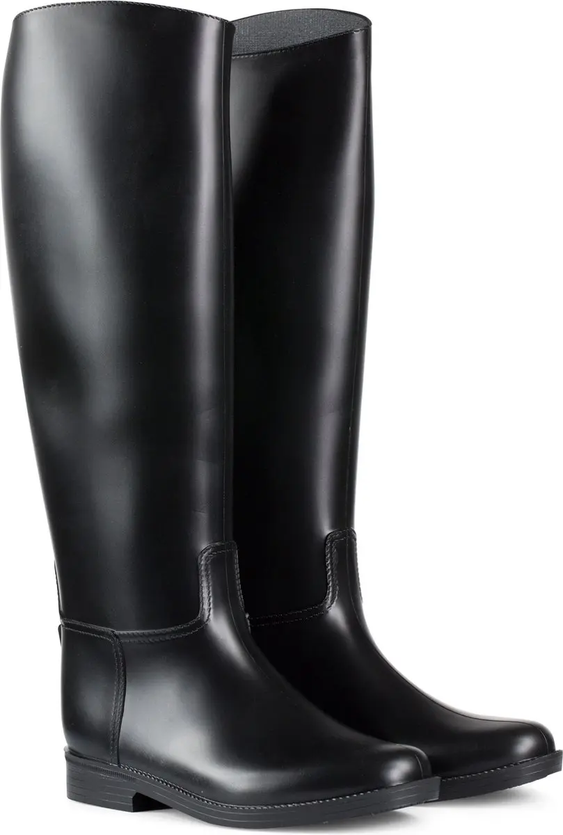 Horze Chester Rubber Rijlaarzen, kinderen, Black, 28