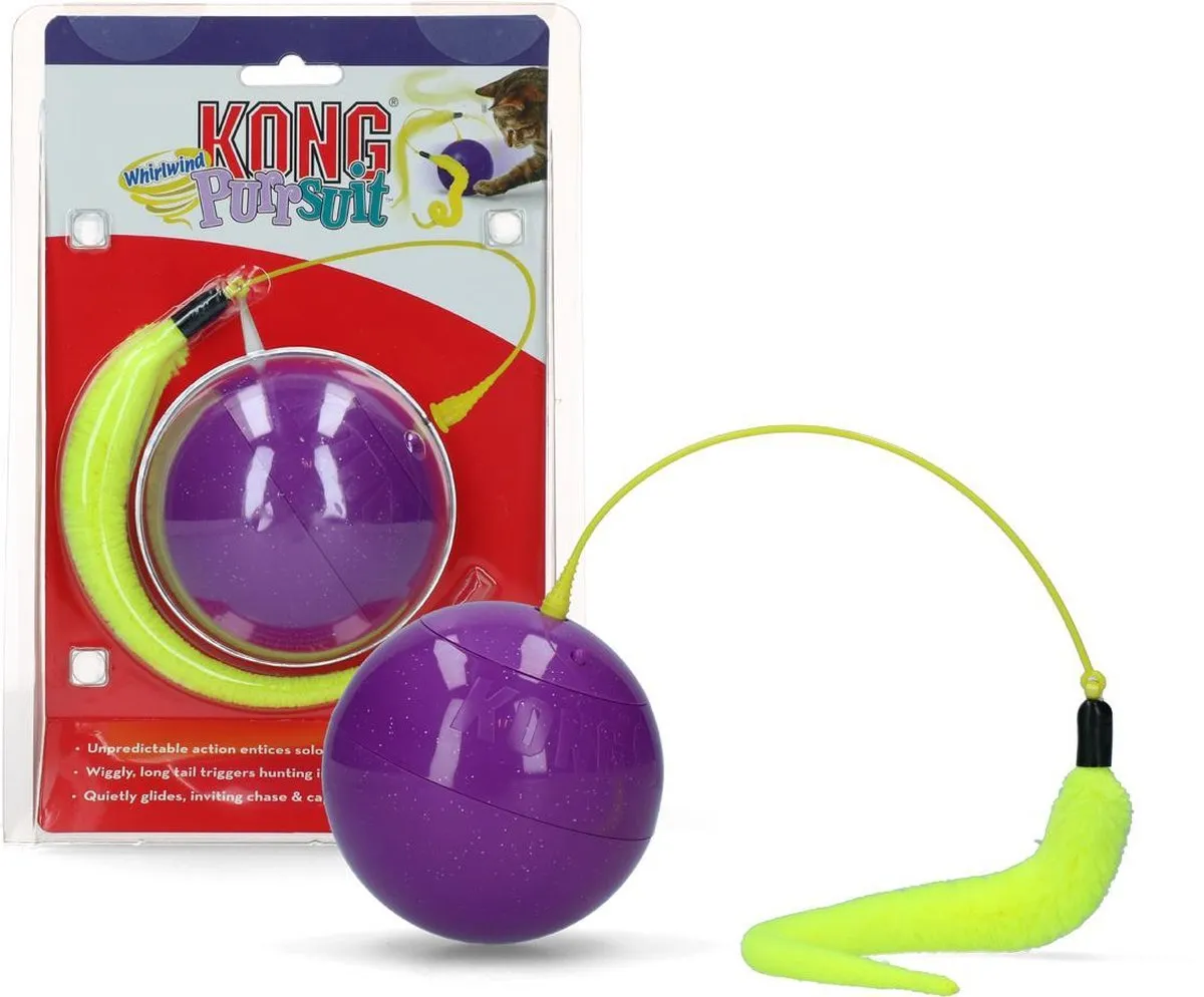 KONG Purrsuit Whirlwind Kattenspeeltje - Paars - afbeelding 6 van 6