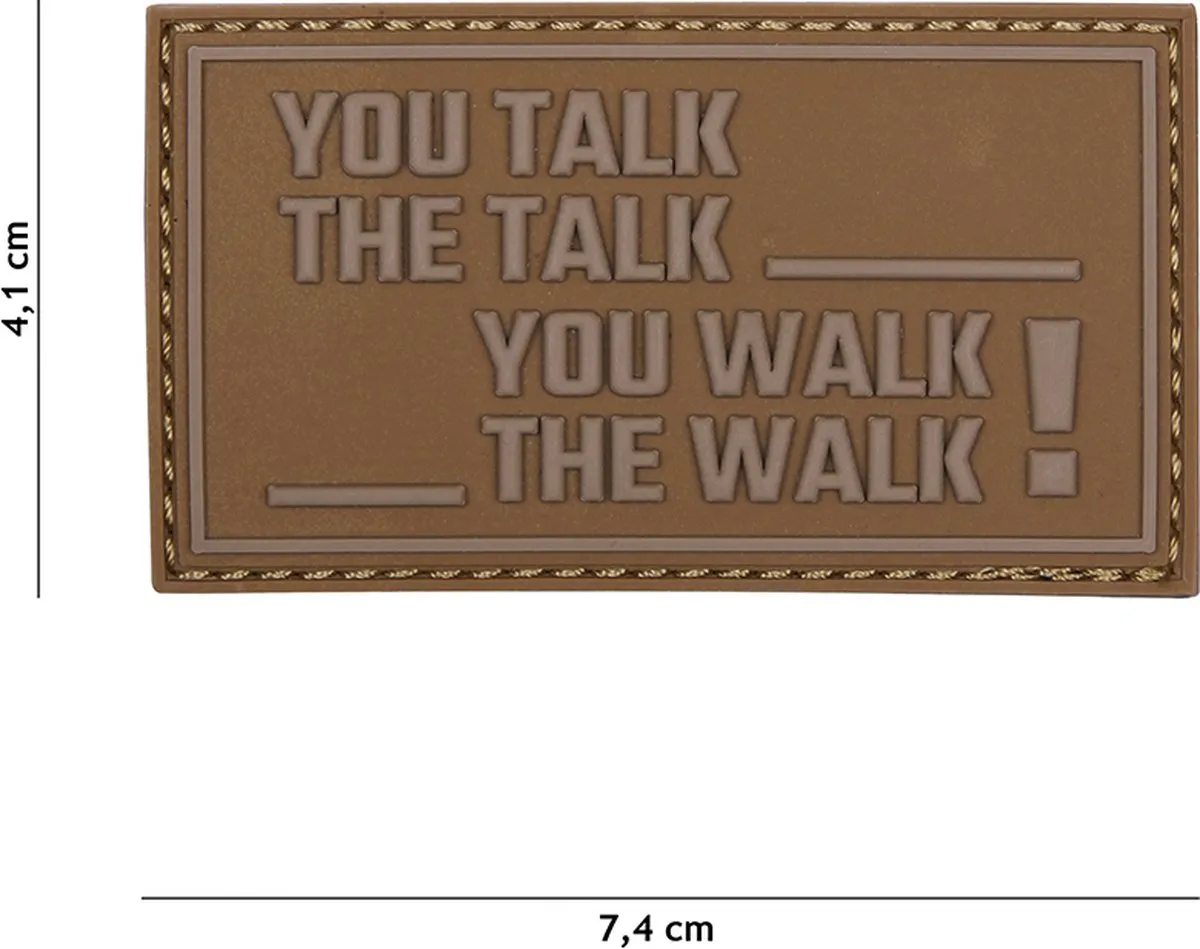 101 Inc Embleem 3D PVC You Talk The Talk Coyote