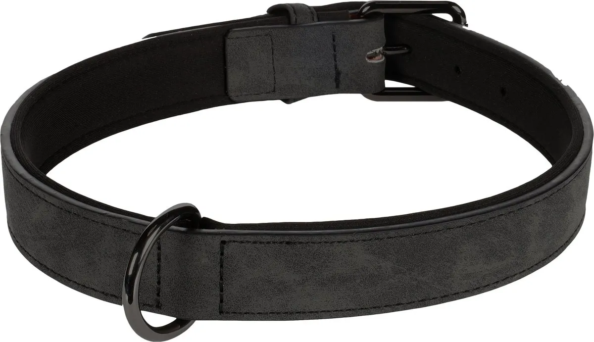 Flamingo Delu Halsband Honden XXL 52-62cm - Zwart