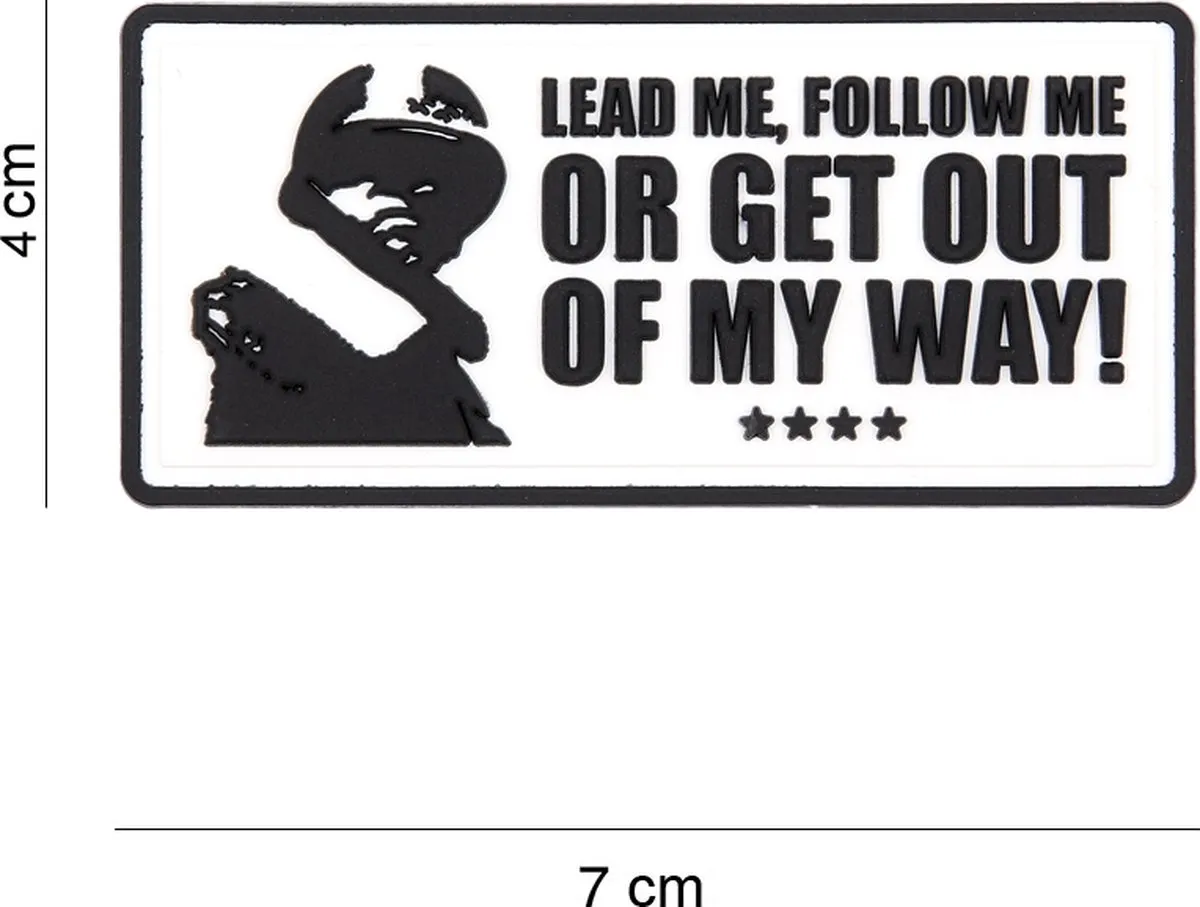 101 inc Embleem 3D PVC Lead me, follow me