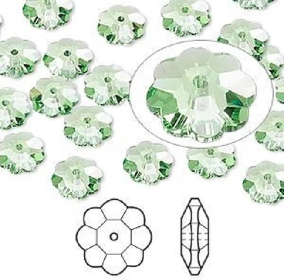 Swarovski Elements Marguerite Kralen 10mm