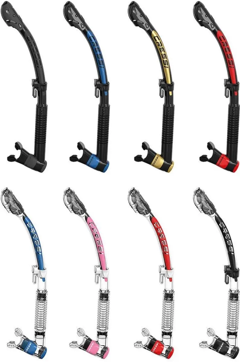 Cressi Itaca Ultra Dry Snorkel - Dark Metallic Blue - afbeelding 3 van 6