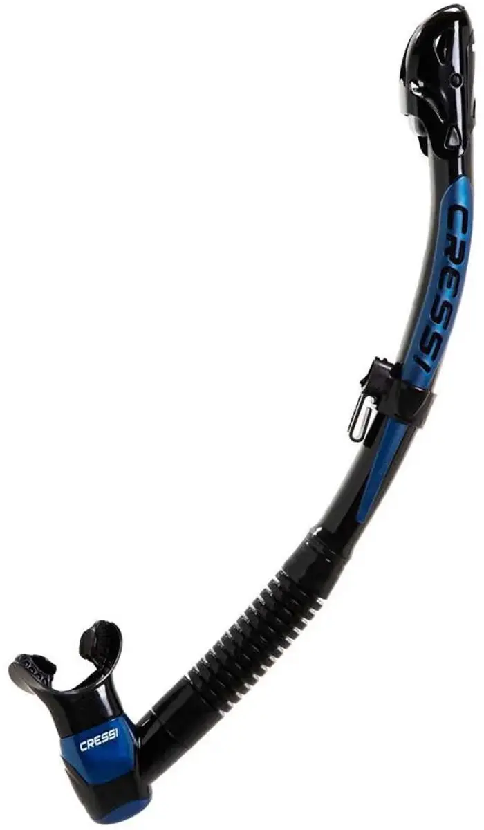 Cressi Itaca Ultra Dry Snorkel - Dark Metallic Blue - afbeelding 4 van 6