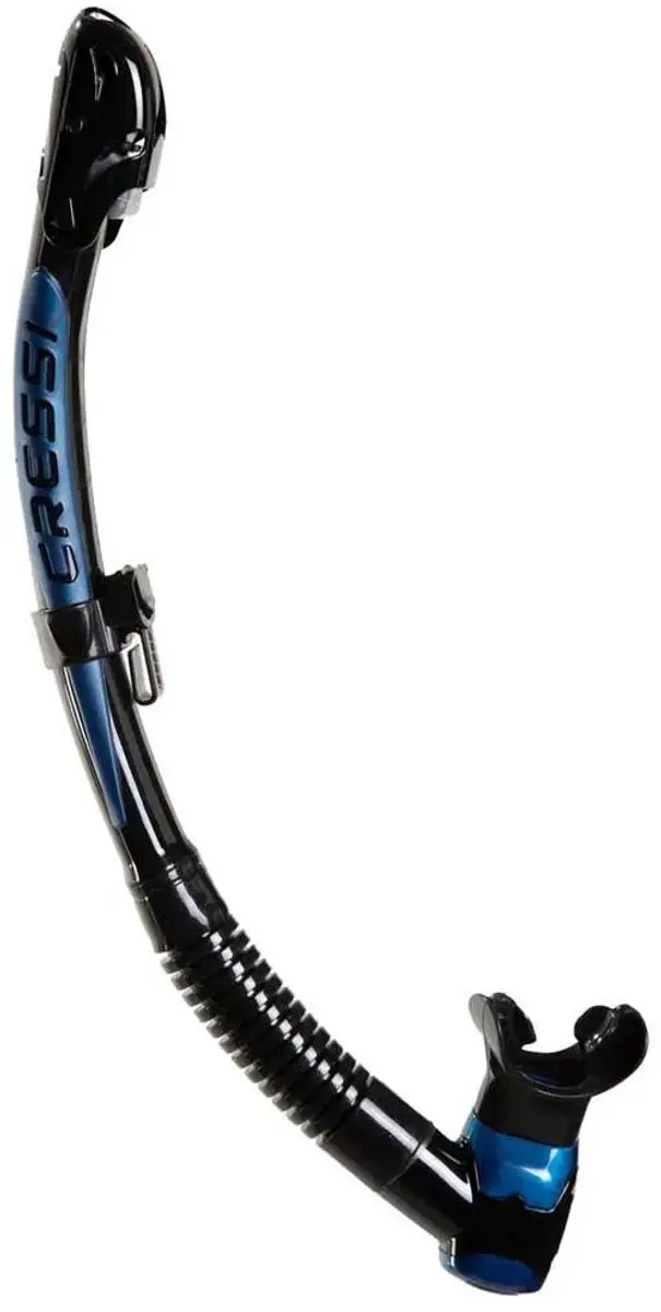 Cressi Itaca Ultra Dry Snorkel - Dark Metallic Blue - afbeelding 2 van 6