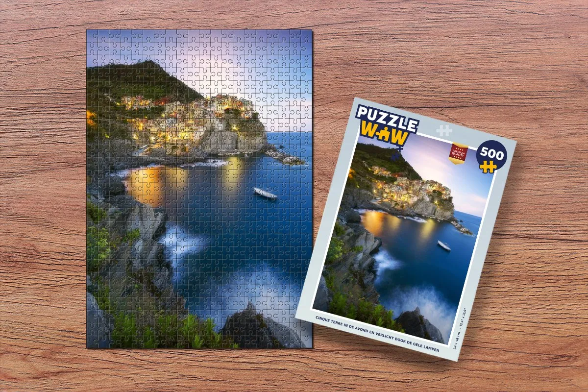 PuzzleWow Cinque Terre Legpuzzel 500 Stuks