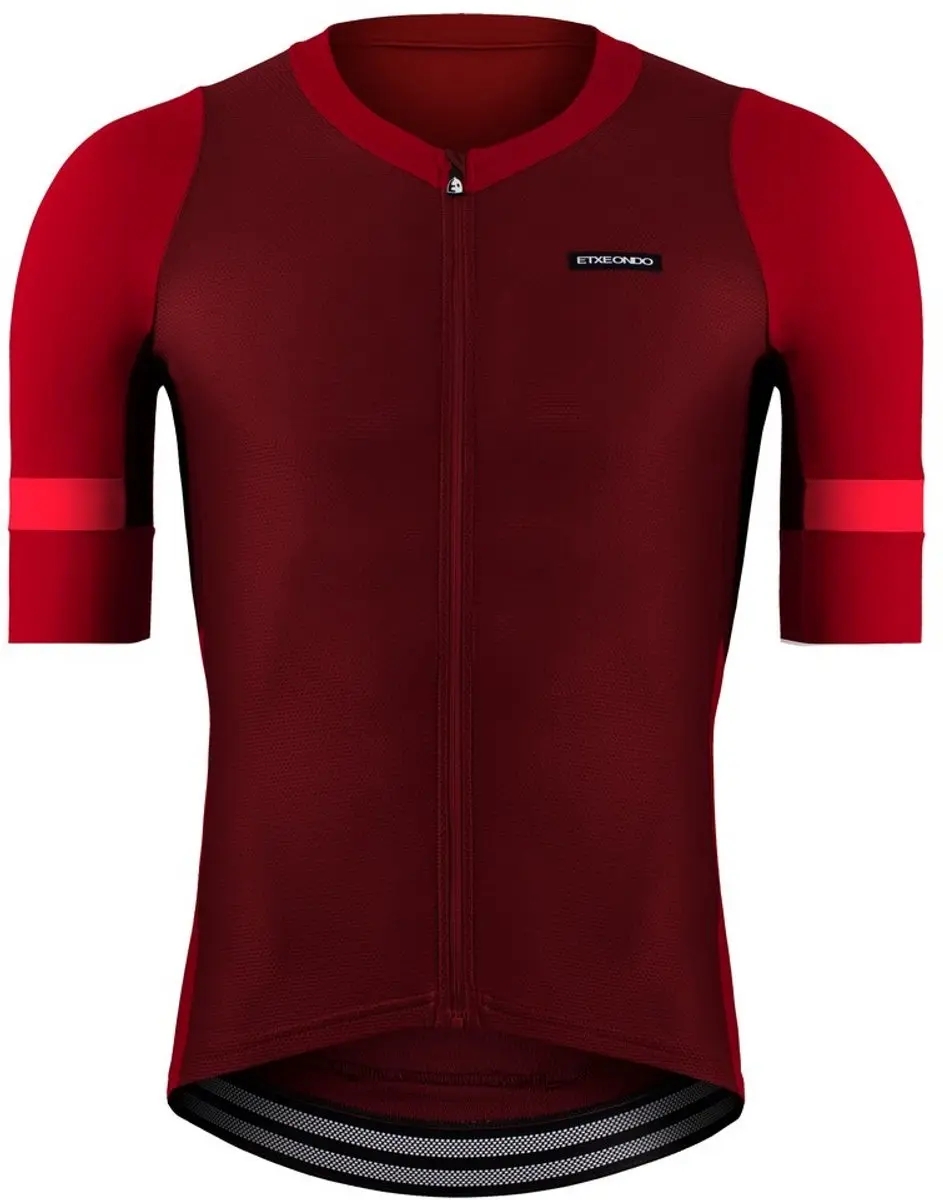 Etxeondo Mendi Korte Mouw Wielertrui Rood S Man