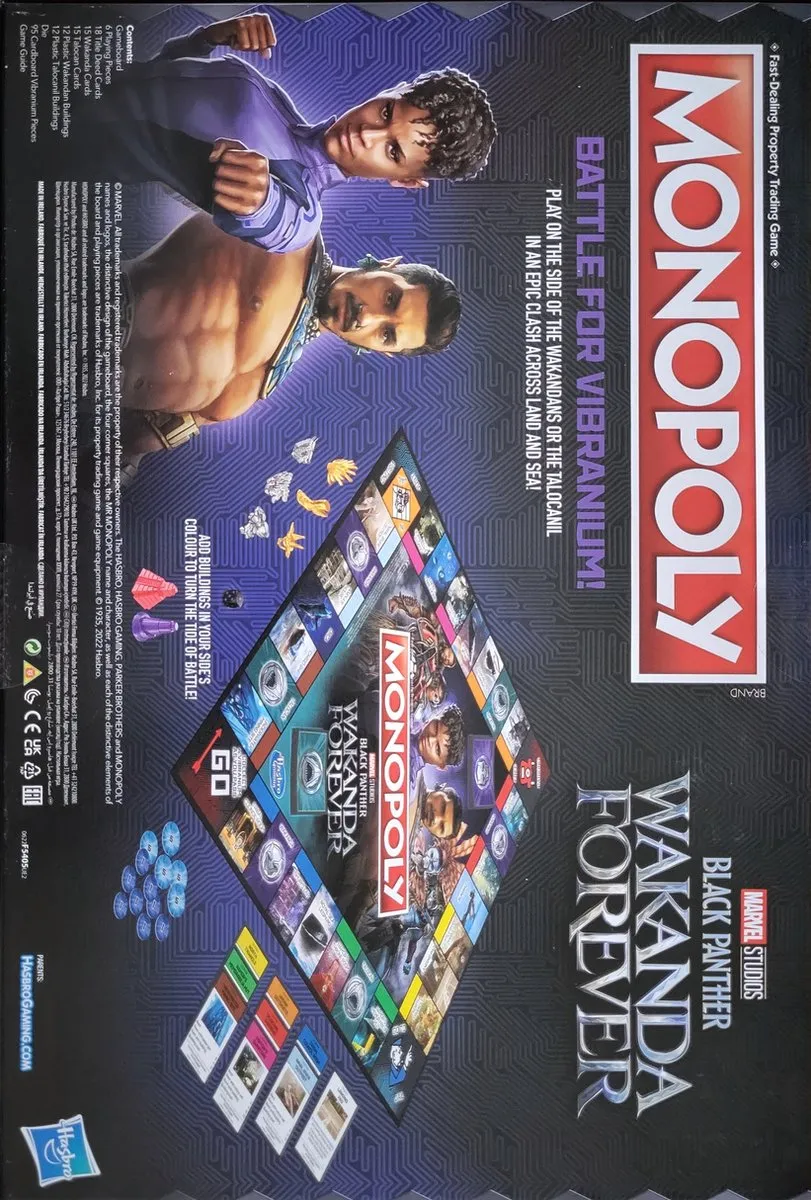 Monopoly Black Panther Wakanda Forever