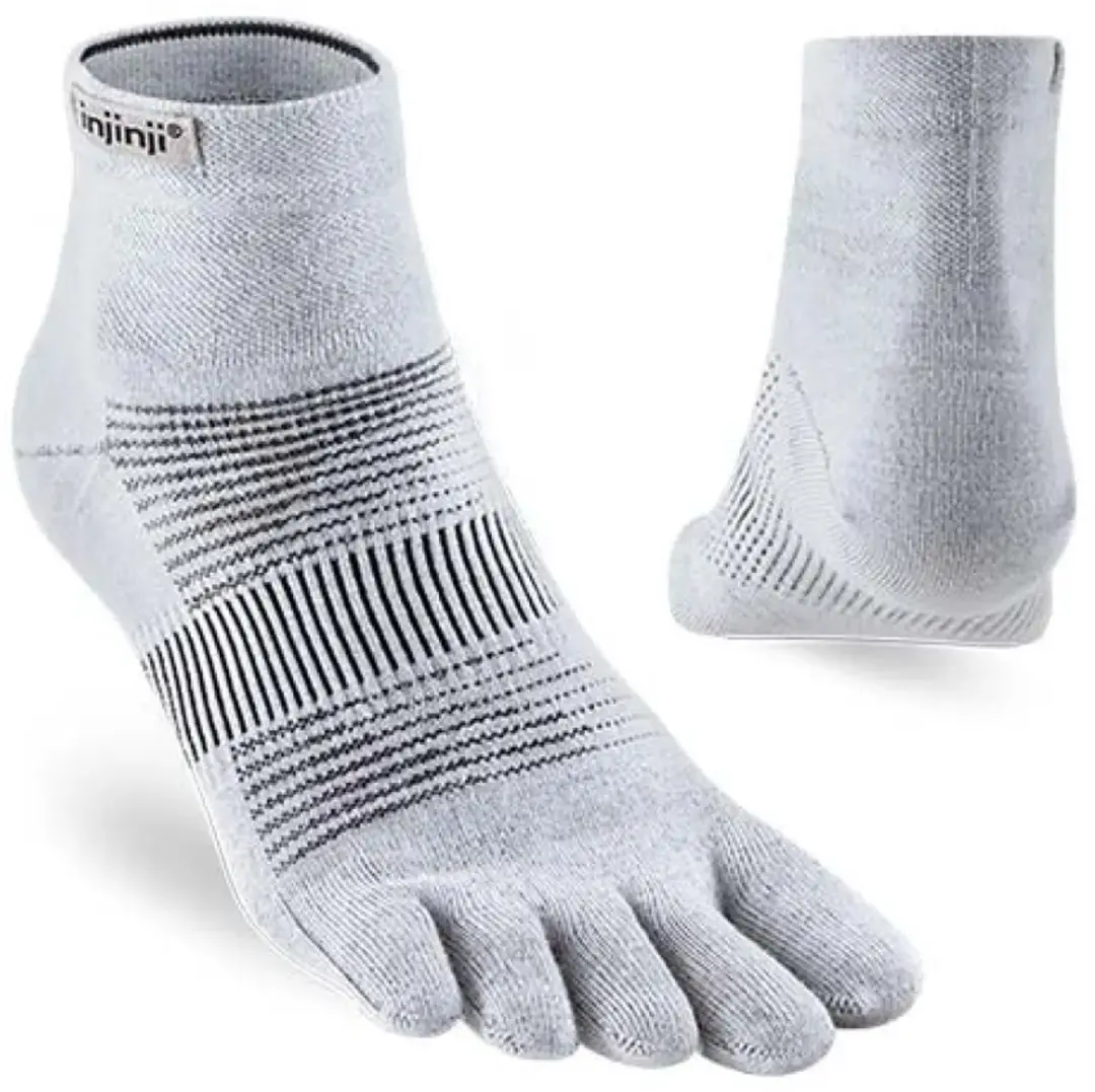 Injinji Run Mini-Crew Coolmax Teensokken - Grijs - afbeelding 2 van 5