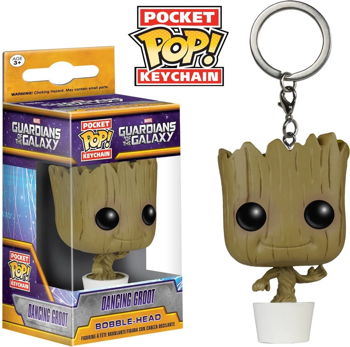 Marvel Funko Pocket POP! Dancing Groot FUN6715 - 3D Sleutelhanger