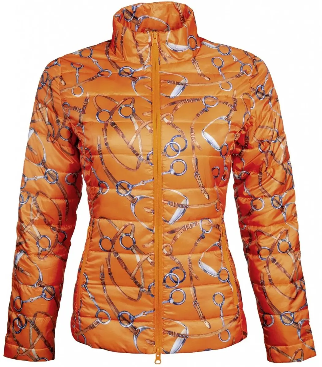 HKM Stepped Jacket Print Sommer Allure oranje