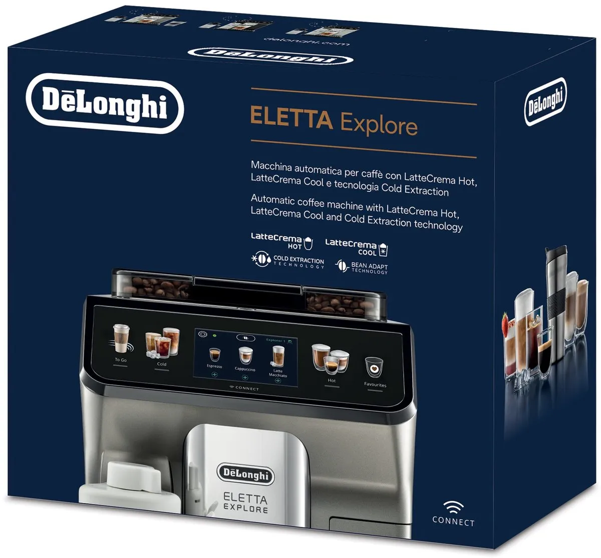 De'Longhi Eletta Explore ECAM450.86.T Espressomachine - 50 Recepten - Titanium - afbeelding 6 van 6