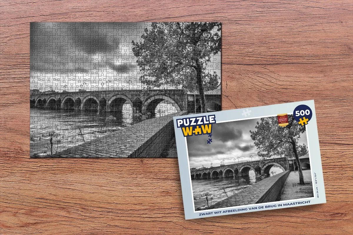 PuzzleWow Maastricht Legpuzzel 500 Stuks - Multicolor