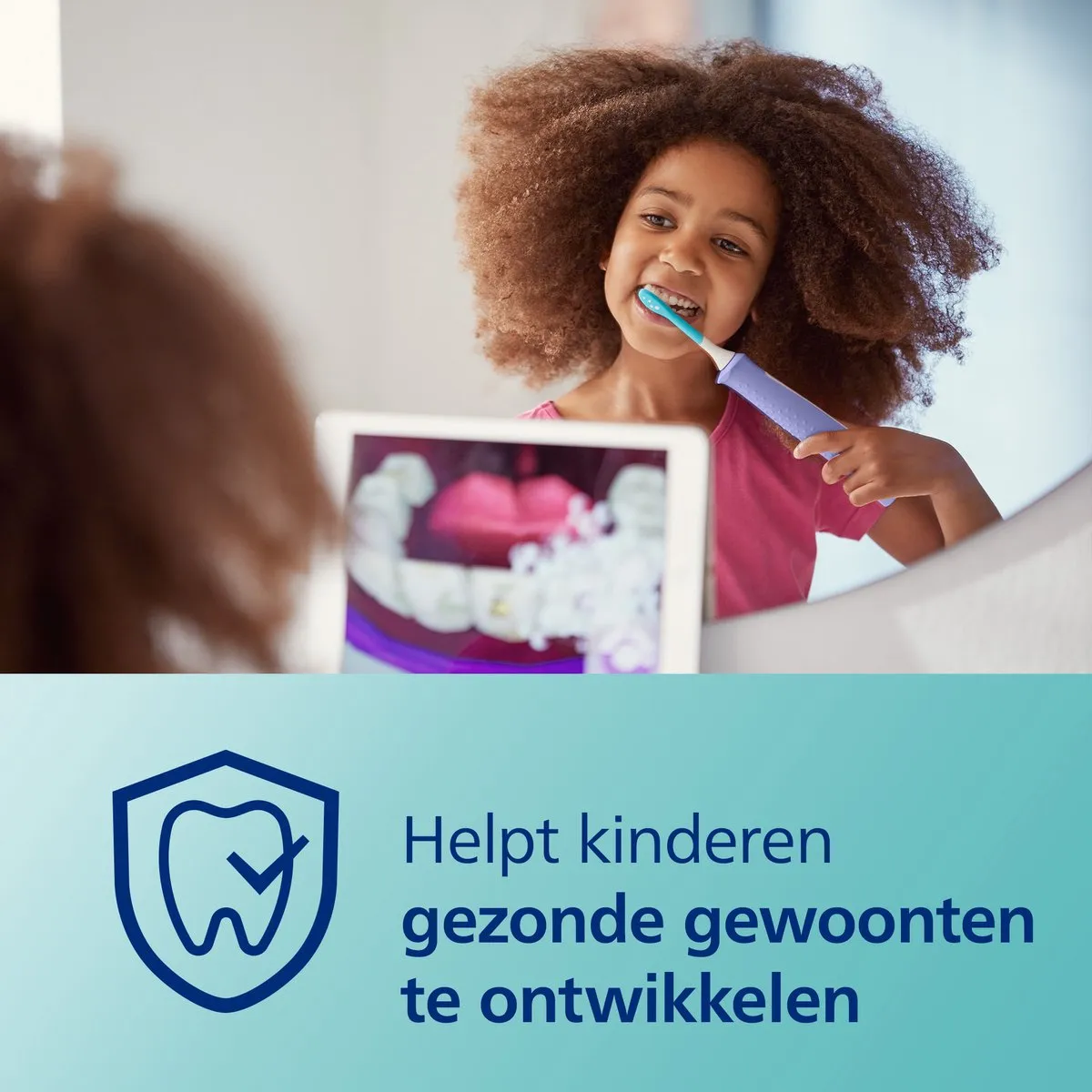 Philips Sonicare for kids - Elektrische Tandenborstel voor kinderen - Blauw - incl. extra opzetborstel - HX6322/04