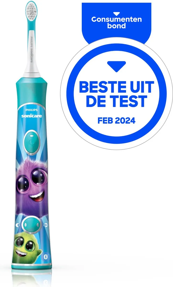 Philips Sonicare for kids - Elektrische Tandenborstel voor kinderen - Blauw - incl. extra opzetborstel - HX6322/04