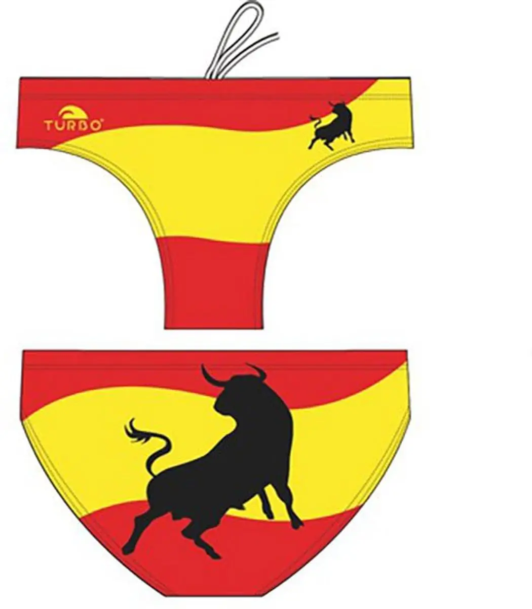 Turbo Bull Spain Zwemslip Geel,Rood 5-6 Years Jongen
