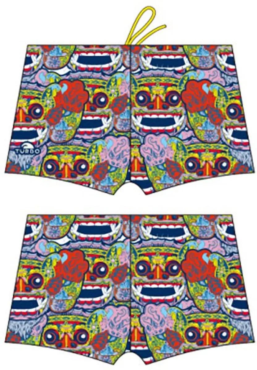 Turbo Bali Tribal Zwemboxer Blauw L Man