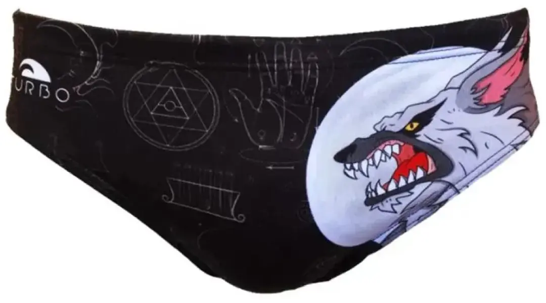 Turbo Wolf Zwemslip Zwart 2XL Man