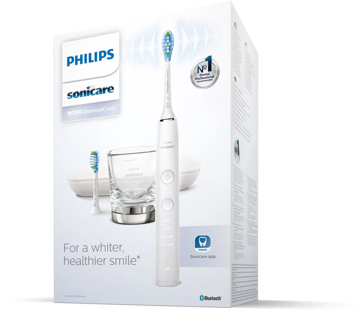 Philips Sonicare DiamondClean 9000 HX9913/17 Elektrische Tandenborstel - Wit