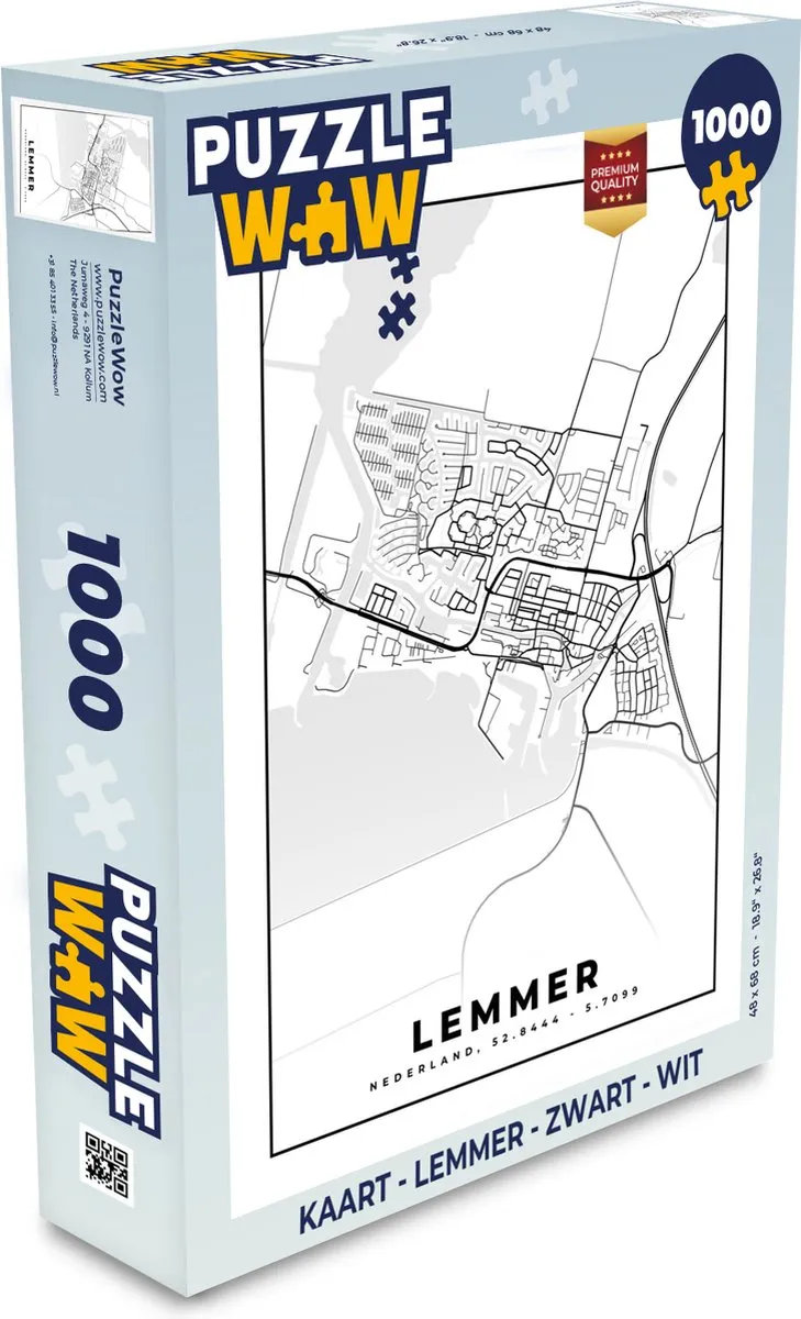 PuzzleWow Legpuzzel Lemmer 1000 Stuks