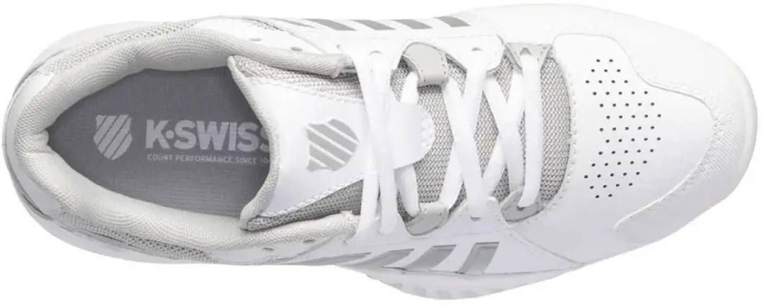 K-Swiss Receiver V Tennisschoen Dames - Wit/Zilver - 41 - afbeelding 2 van 6