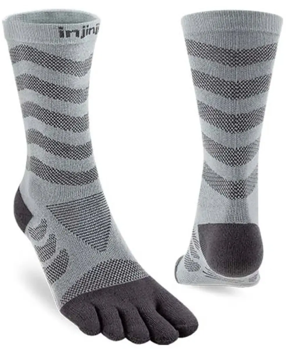 Injinji UltraRun Crew Teensokken - Grijs - afbeelding 2 van 5