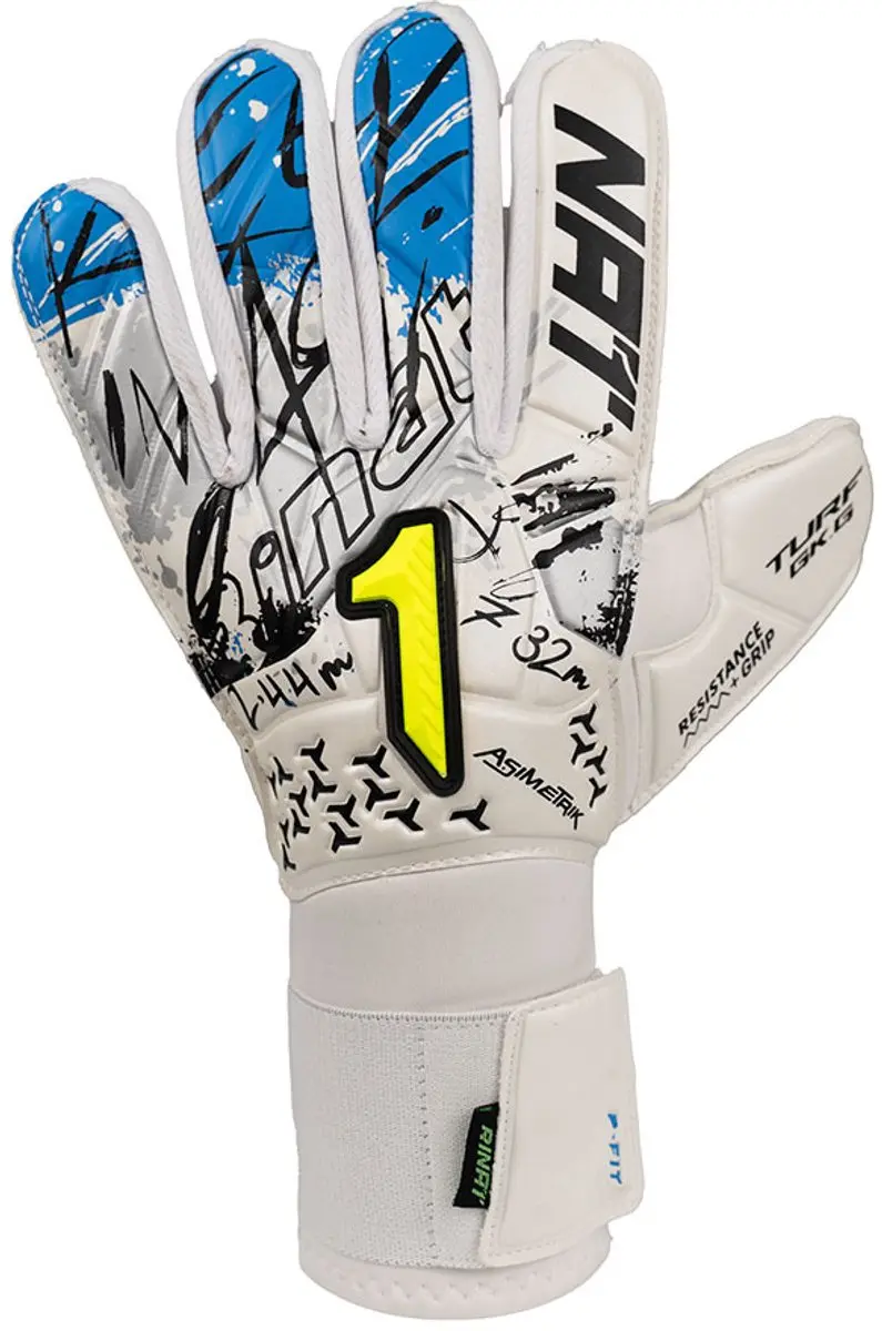 Rinat Asimetrik Turf Kinder Keepershandschoenen - Wit - 6 - afbeelding 2 van 6