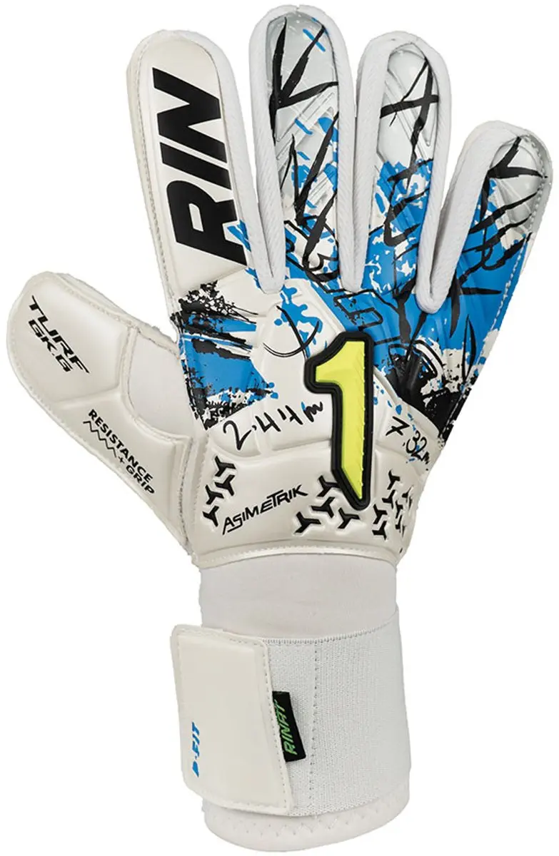 Rinat Asimetrik Turf Kinder Keepershandschoenen - Wit - 6 - afbeelding 4 van 6