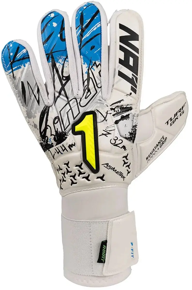 Rinat Asimetrik Turf Kinder Keepershandschoenen - Wit - 6 - afbeelding 3 van 6
