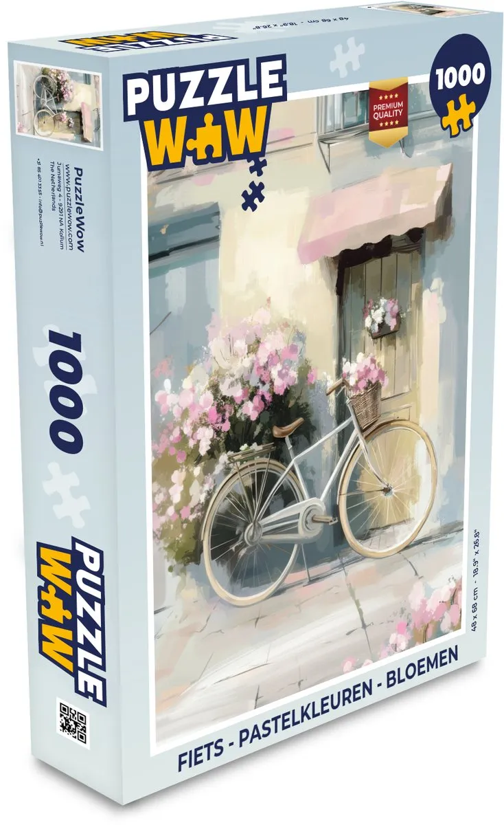 PuzzleWow Fiets Puzzel 1000 Stuks