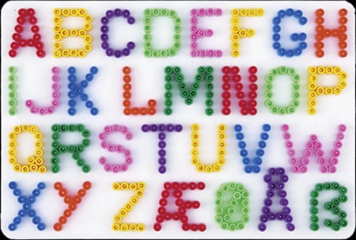 Hama Strijkkralen Grondplaat Letters Wit - afbeelding 5 van 6