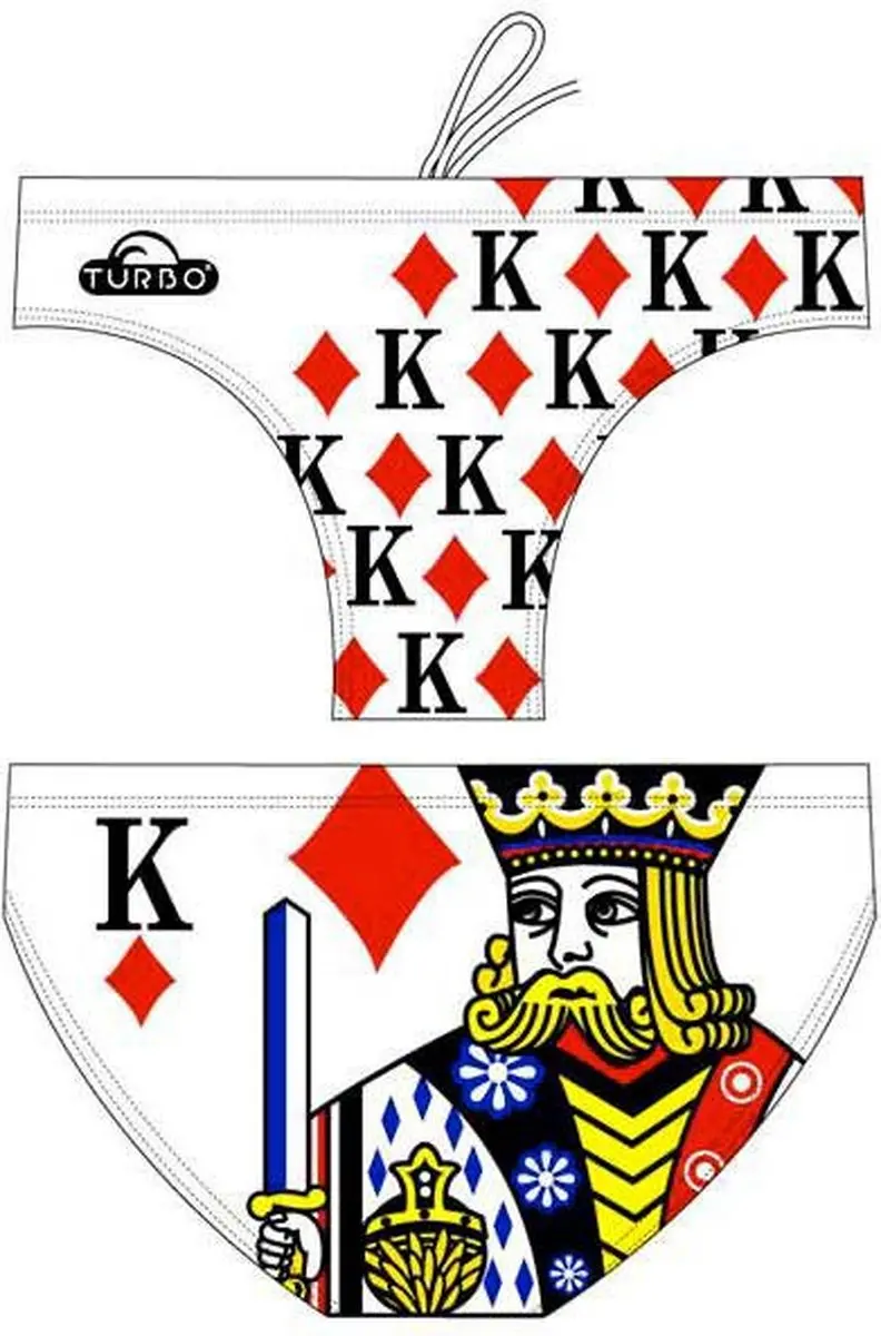 Turbo King Of Hearts Zwemslip Veelkleurig 2XL Man
