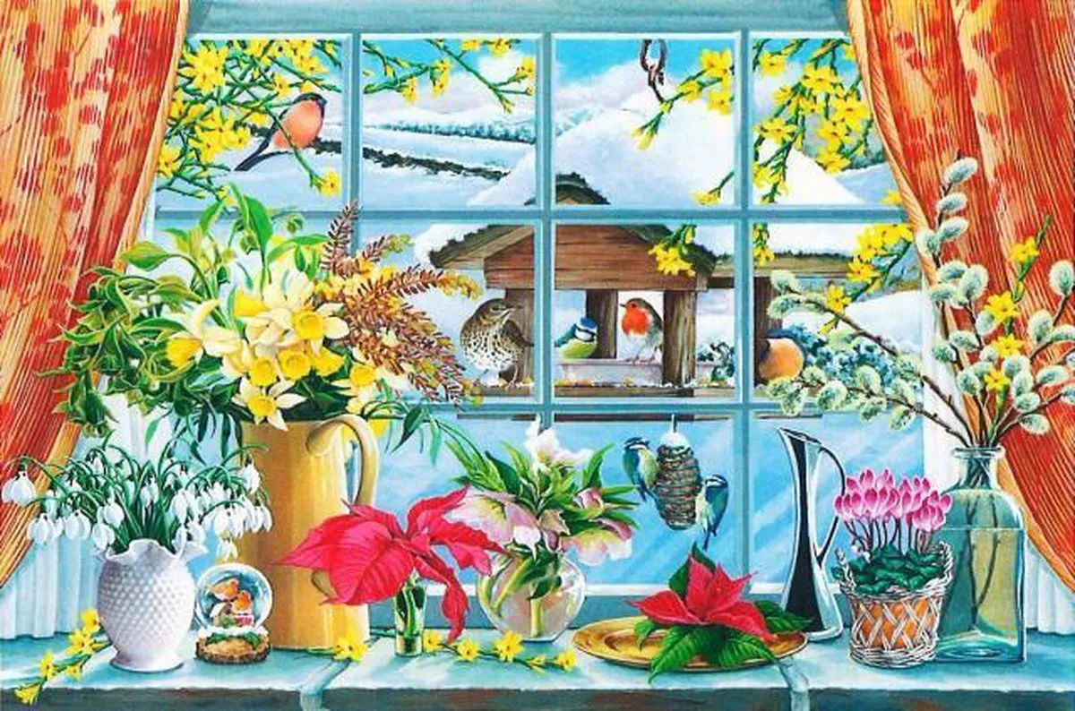 House Of Puzzles Watch The Birdies Legpuzzel 500 Stuks - Multicolor