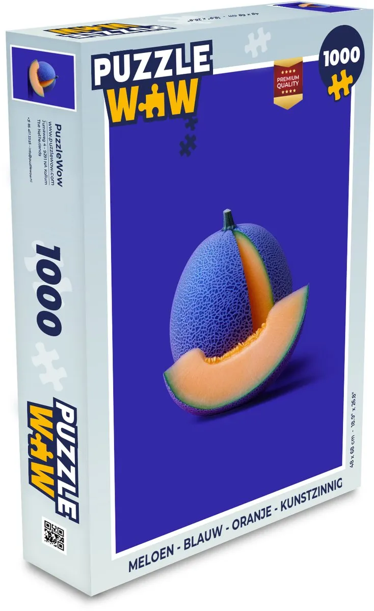 PuzzleWow Meloen Legpuzzel 1000 Stuks