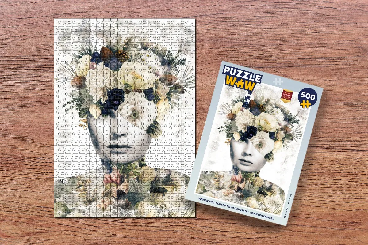 PuzzleWow Bloem Legpuzzel 500 Stuks - Multicolor
