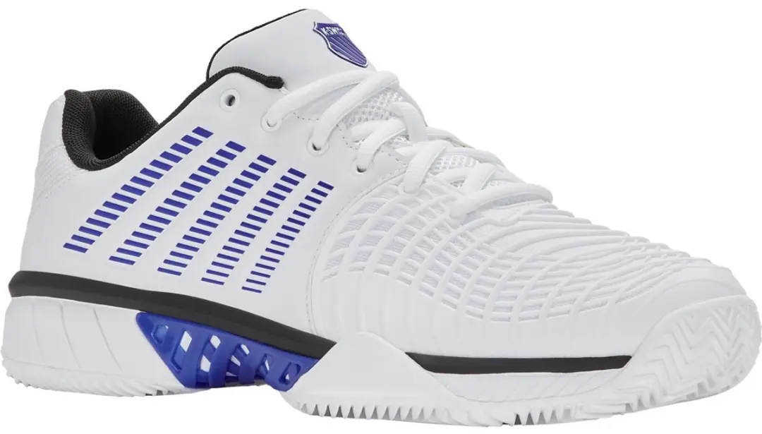 K-Swiss Express Light 3 Clay Tennisschoen - Wit/Blauw - afbeelding 6 van 6