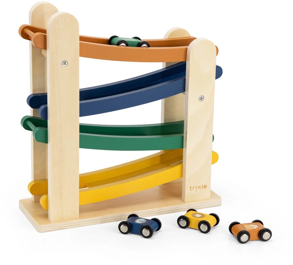 Trixie Houten Racebaan met Dierenauto's