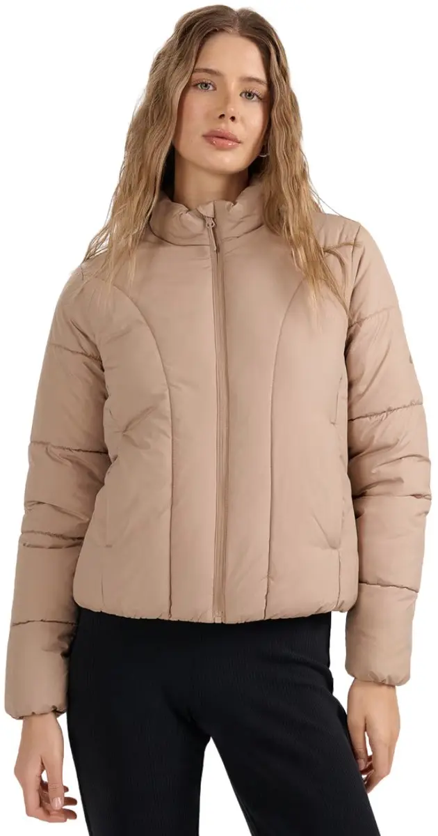 4F Jas Dames Gewatteerde Beige