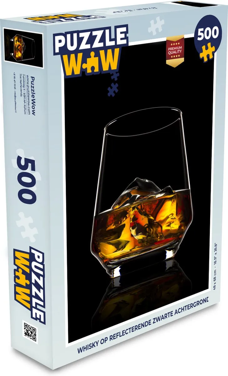 PuzzleWow Legpuzzel Whisky 500 Stuks