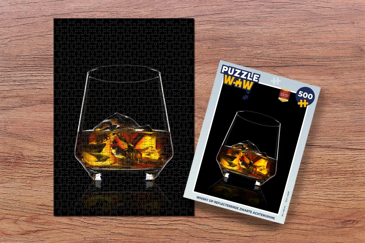 PuzzleWow Legpuzzel Whisky 500 Stuks - Multicolor