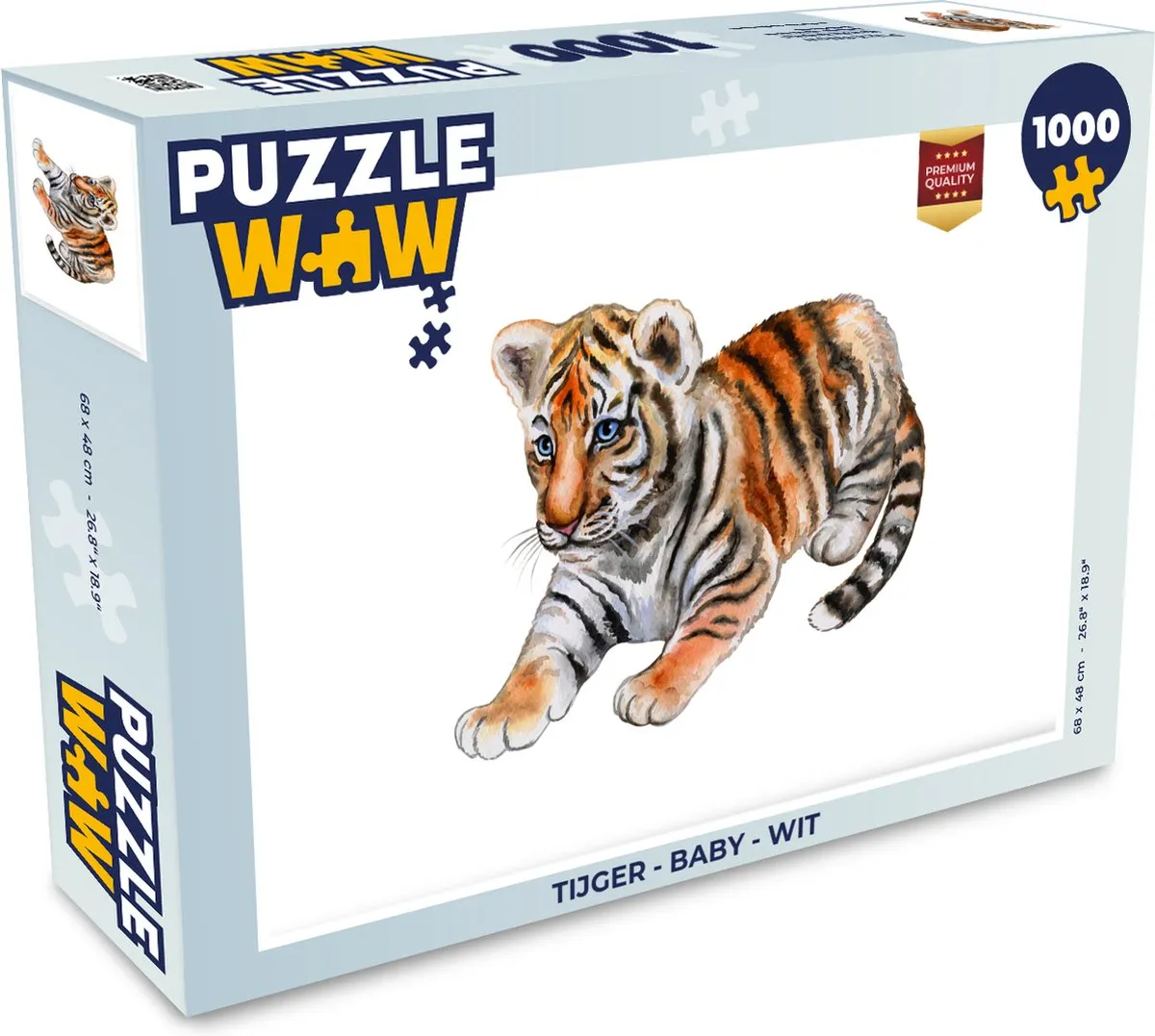 PuzzleWow Tijger Legpuzzel 1000 Stuks