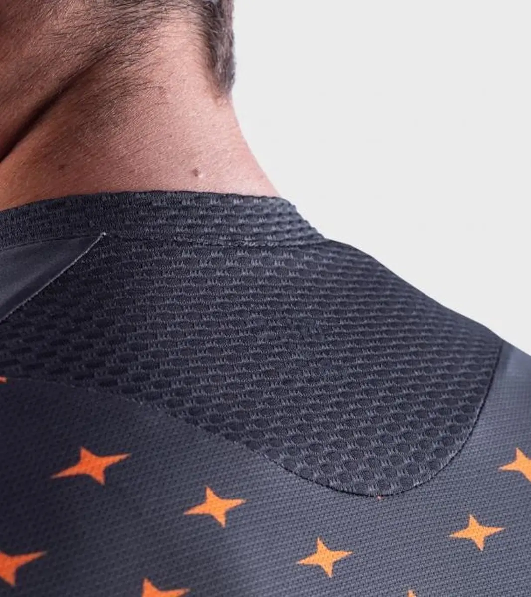 Alé PRR Stars Fietsshirt Korte Mouwen - Grijs/Oranje - S - afbeelding 4 van 6