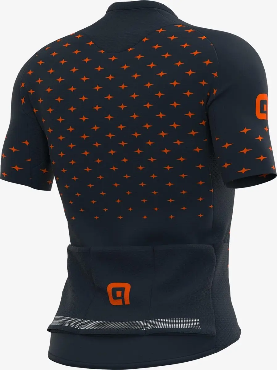 Alé PRR Stars Fietsshirt Korte Mouwen - Grijs/Oranje - S - afbeelding 2 van 6