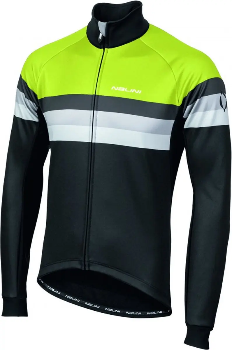 Nalini Fietsjack Heren Zwart Fluo