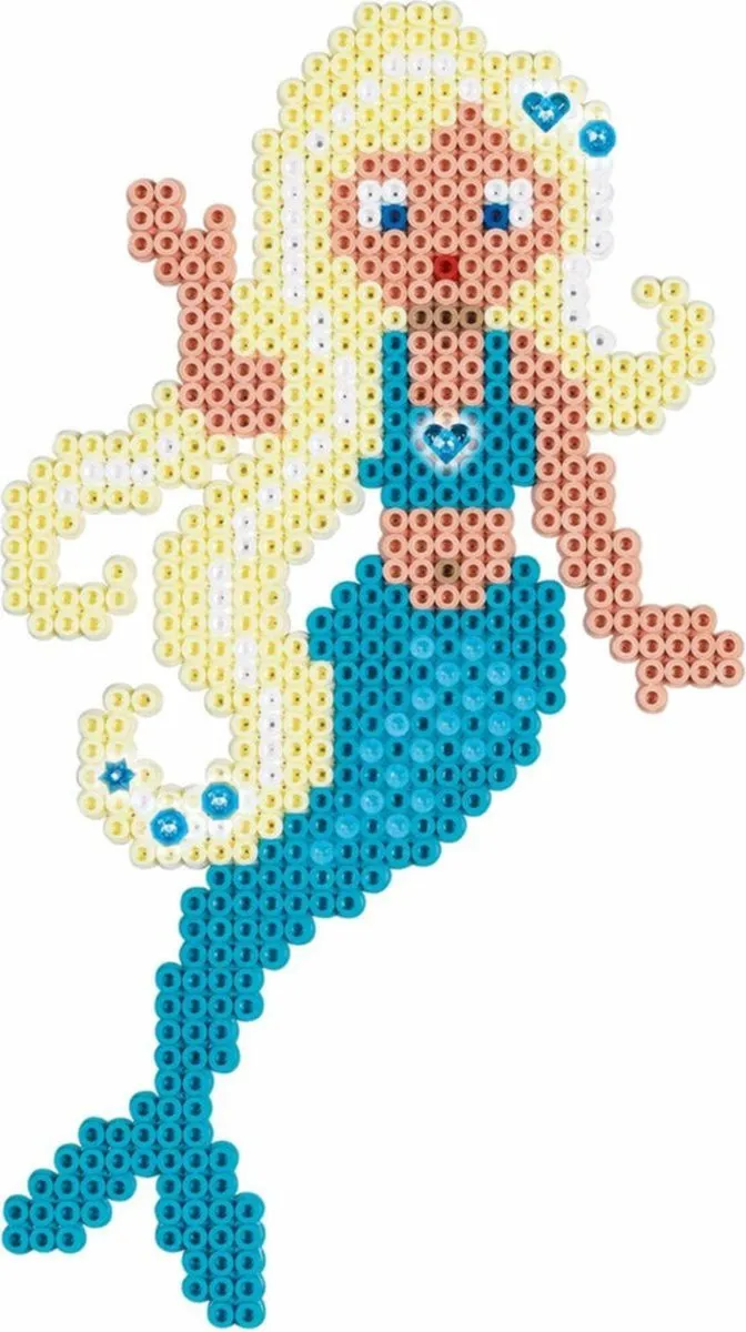 Hama Strijkkralenset Zeemeerminnen Thema 4000 Stuks - Multicolor - afbeelding 4 van 5