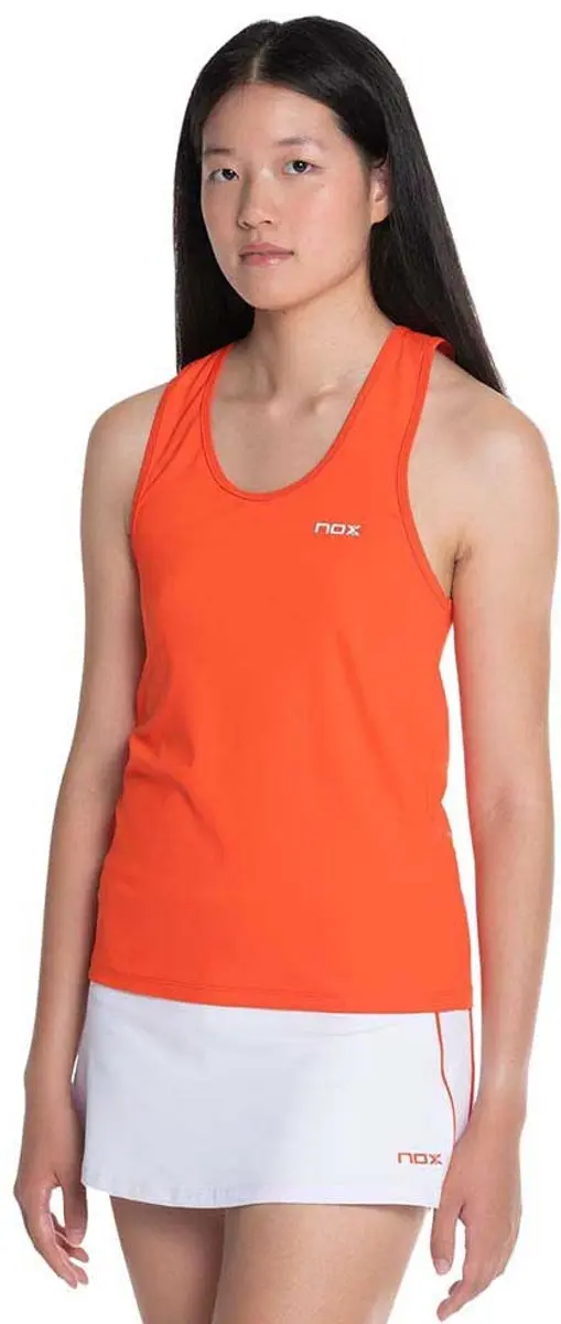 Nox Team Fit Mouwloos T-shirt Oranje M Vrouw